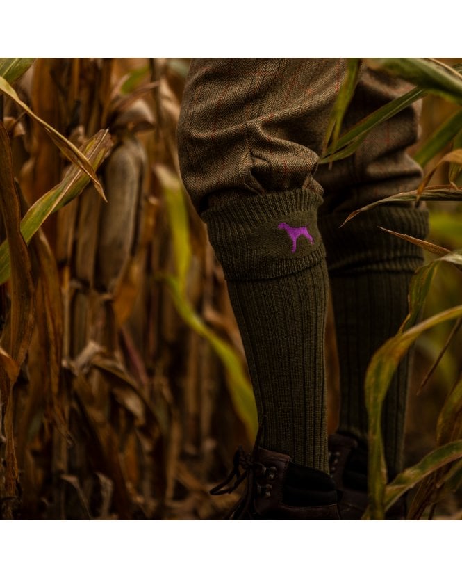 House of Cheviot Buckminster Sock - Olive