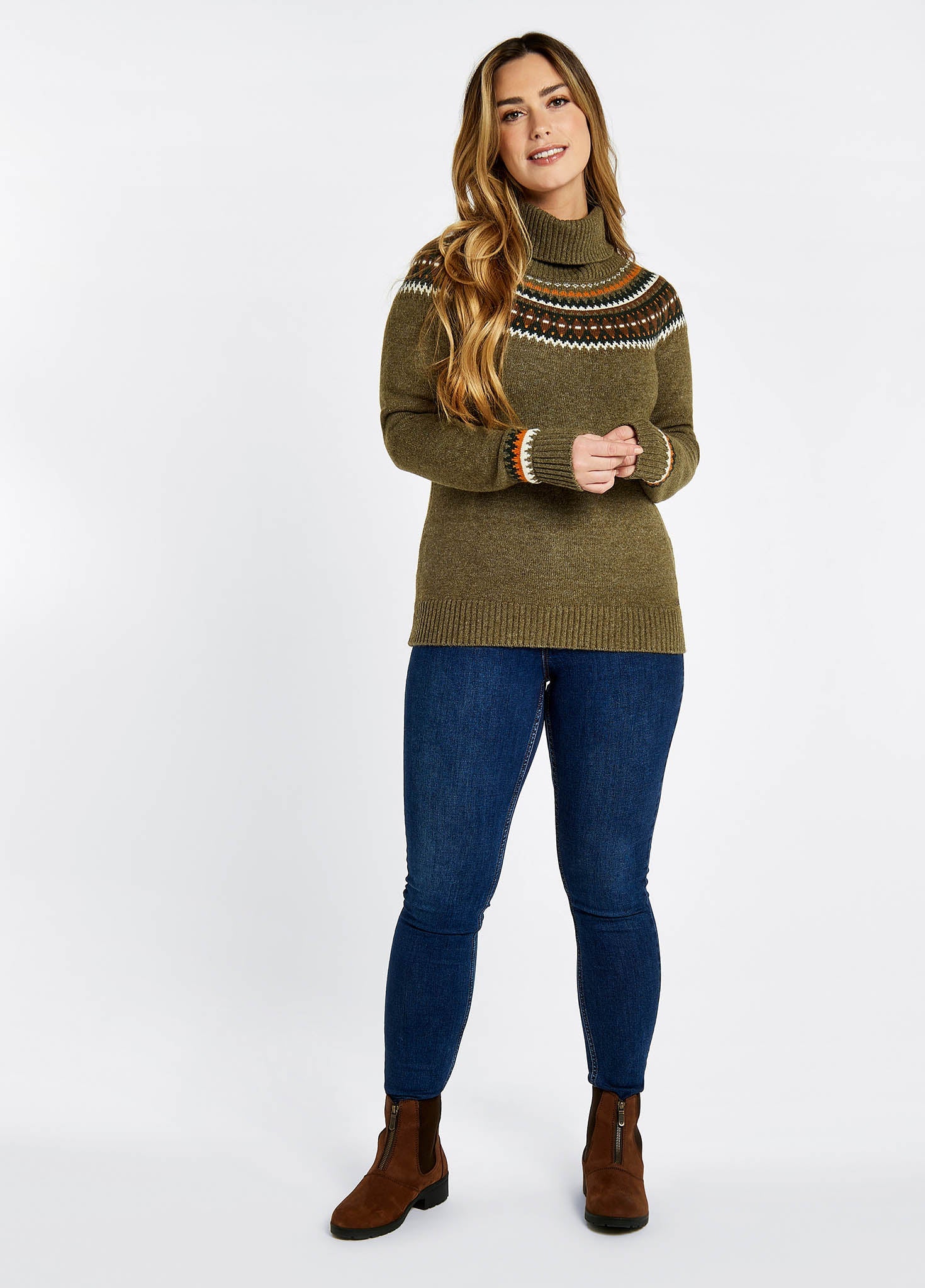 Dubarry Riverdale Knitted Sweater - Dusky Green