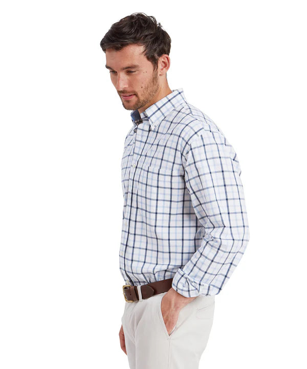 Brancaster Classic Shirt - Imperial Blue Check