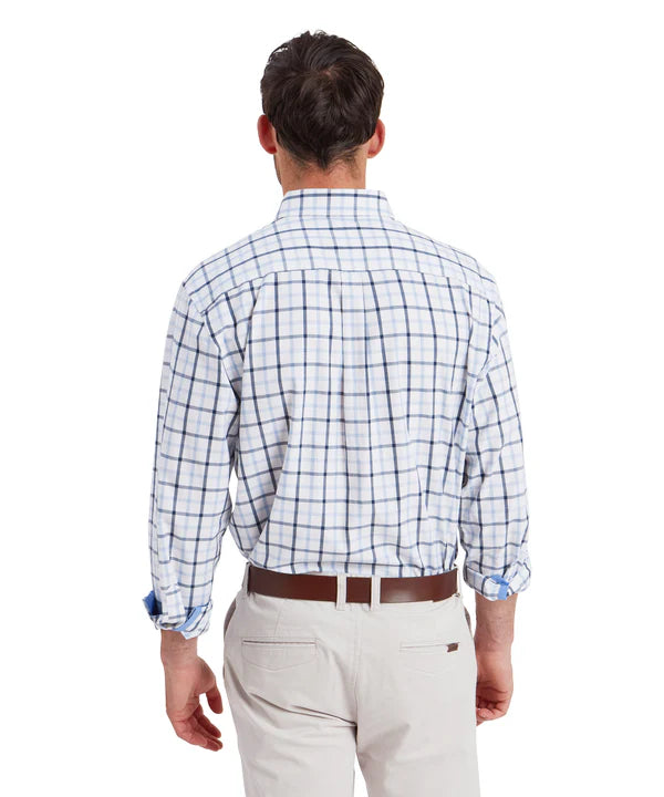 Brancaster Classic Shirt - Imperial Blue Check