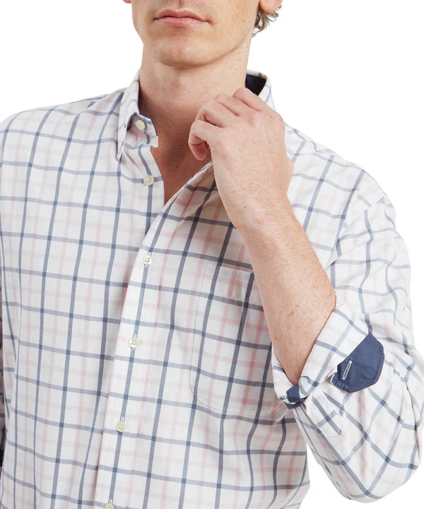 Brancaster Classic Shirt - Stone Blue Check