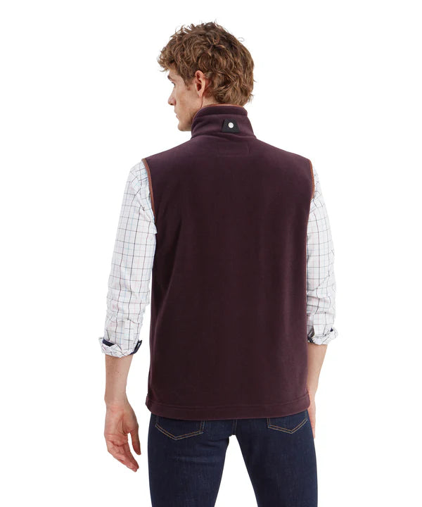 Schoffel Oakham Fleece Gilet - Port