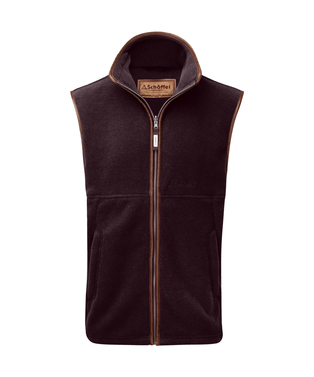 Schoffel Oakham Fleece Gilet - Port