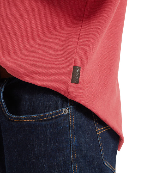 St Ives Garment Dyed Polo Shirt - Red