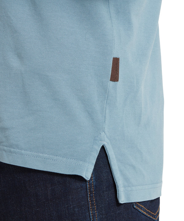 St Ives Garment Dyed Polo Shirt - Dark Pigeon Blue