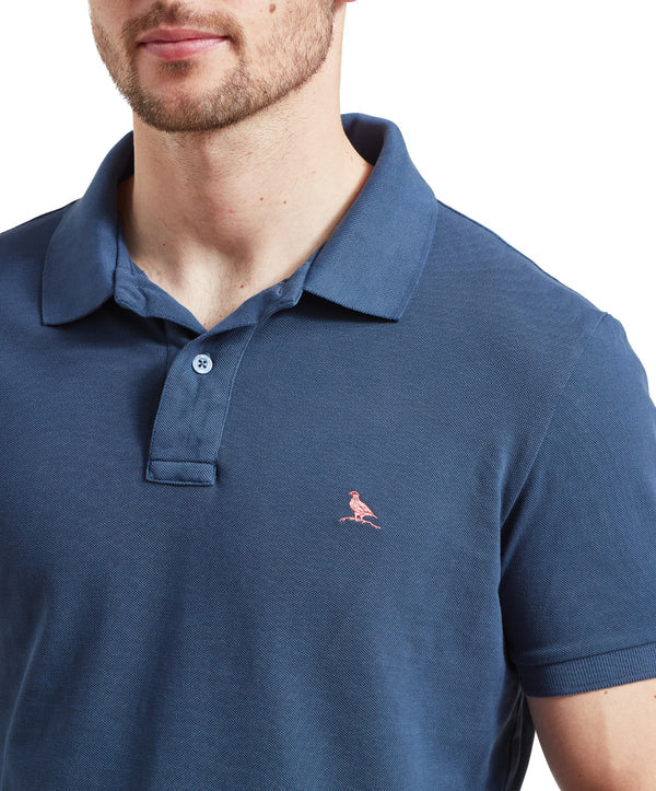 St Ives Garment Dyed Polo Shirt - French Navy