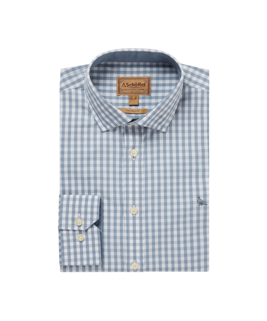 Thorpeness Tailored Shirt - Pigeon Blue
