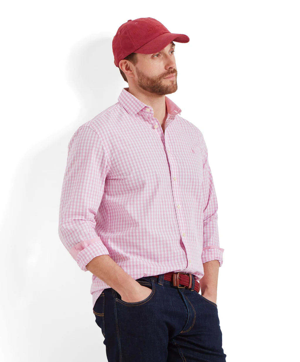 Thorpeness Tailored Shirt - Pink Check