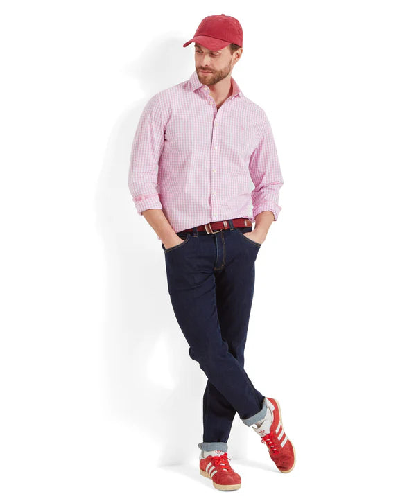 Thorpeness Tailored Shirt - Pink Check
