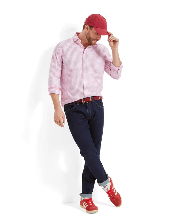 Thorpeness Tailored Shirt - Pink Check
