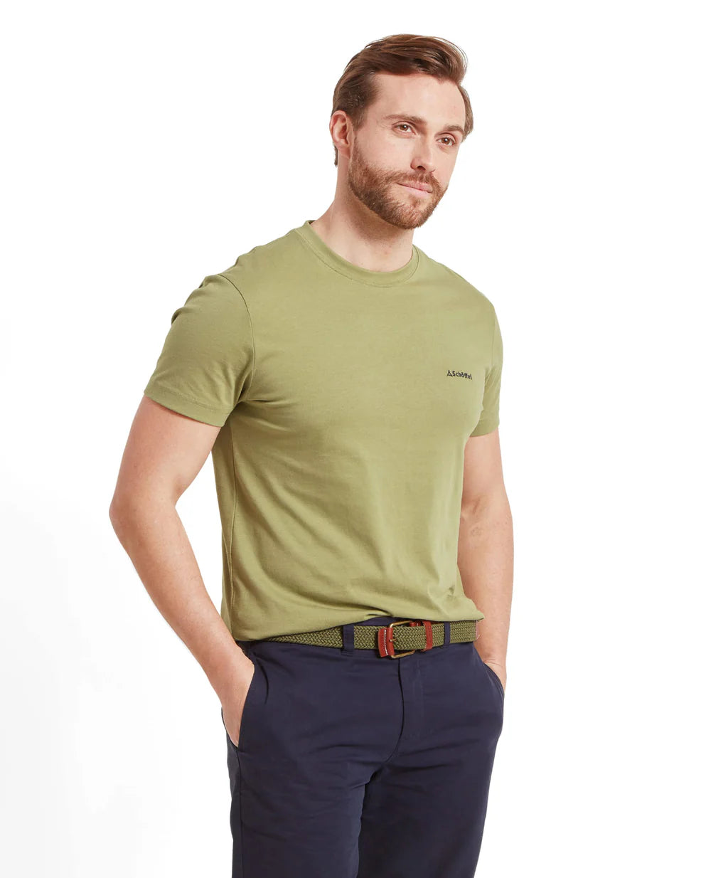 Trevone T Shirt - Light Green Khaki