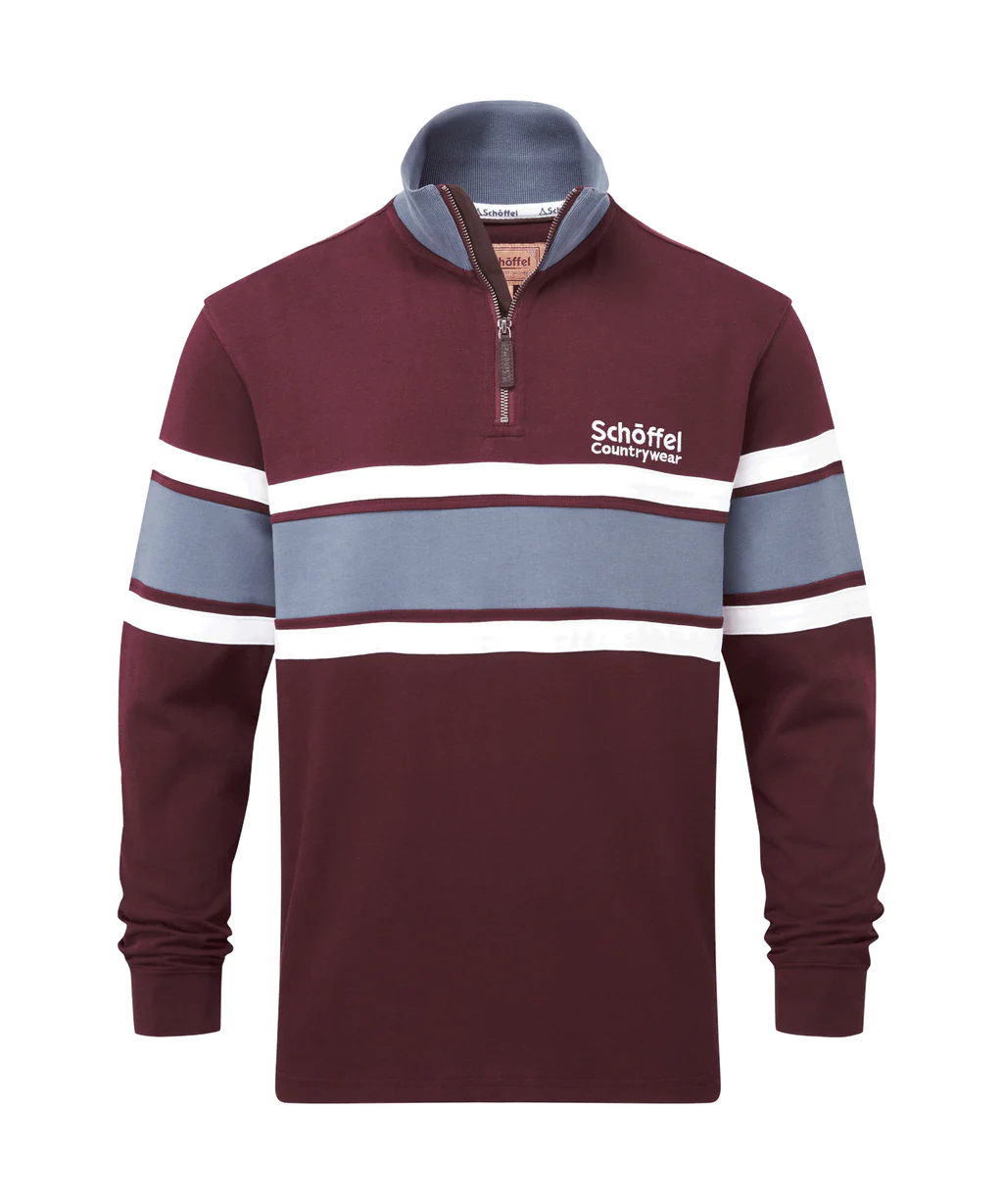 Unisex Exmouth Heritage Quarter Zip - Wine