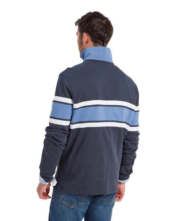 Unisex Exmouth Heritage Quarter Zip - Petrol Blue