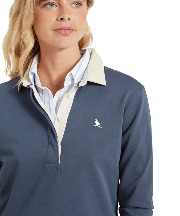 Chapel Porth Rugby Shirt - Vintage Navy