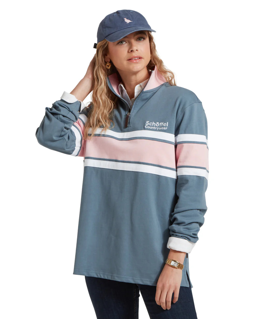Women's Exmouth Heritage Quarter Zip - Blue