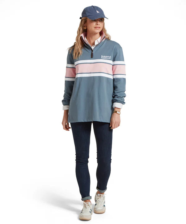 Women's Exmouth Heritage Quarter Zip - Blue
