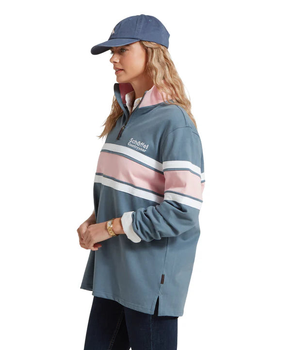 Women's Exmouth Heritage Quarter Zip - Blue