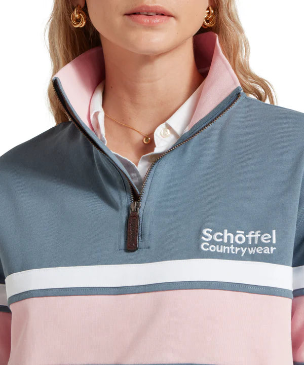 Women's Exmouth Heritage Quarter Zip - Blue