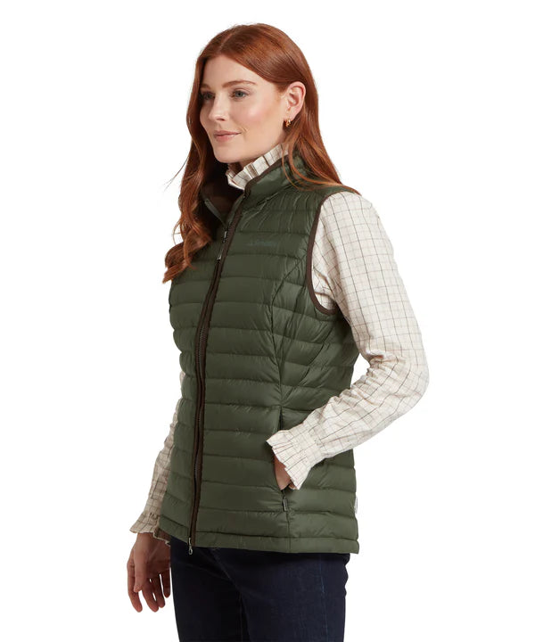 Schoffel Ladies Launde Down Gilet - Woodland