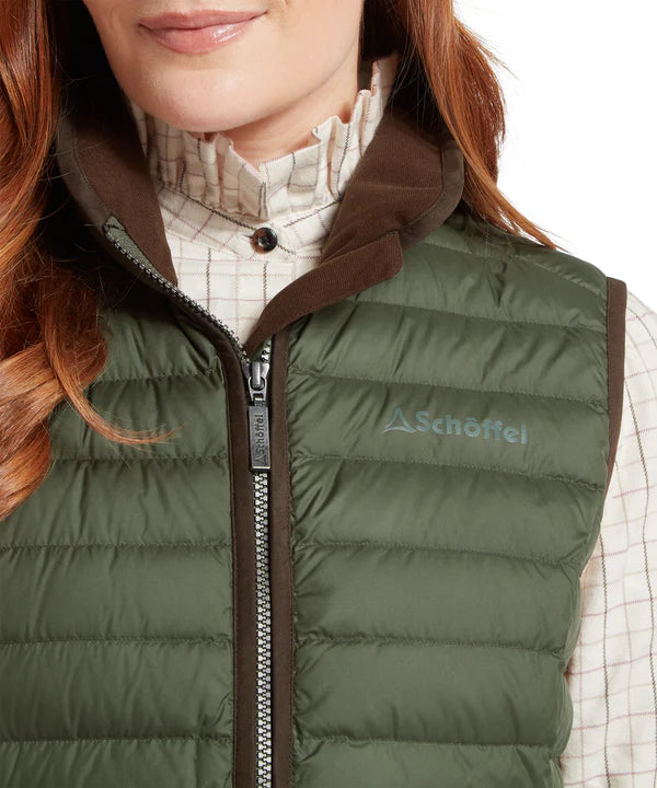 Schoffel Ladies Launde Down Gilet - Woodland