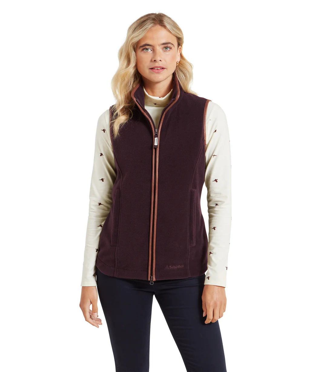 Schoffel Lyndon Fleece Gilet - Port