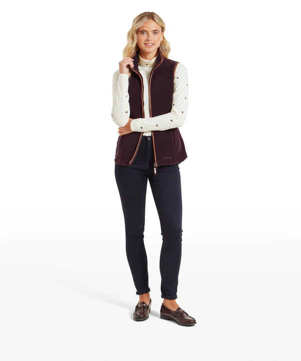 Schoffel Lyndon Fleece Gilet - Port