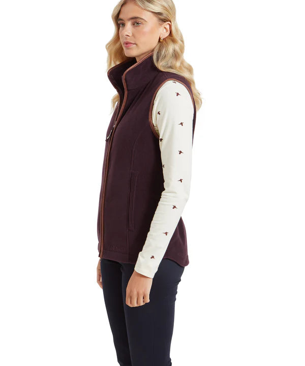 Schoffel Lyndon Fleece Gilet - Port