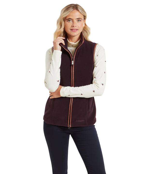 Schoffel Lyndon Fleece Gilet - Port