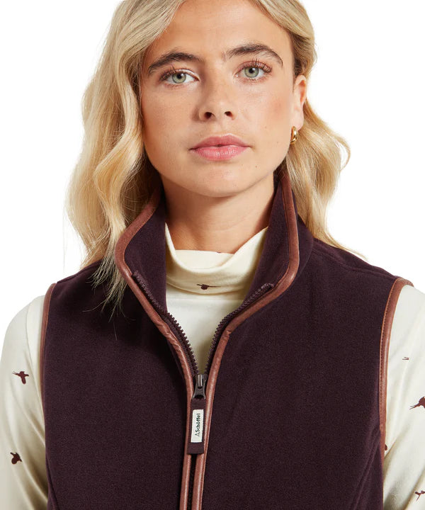 Schoffel Lyndon Fleece Gilet - Port