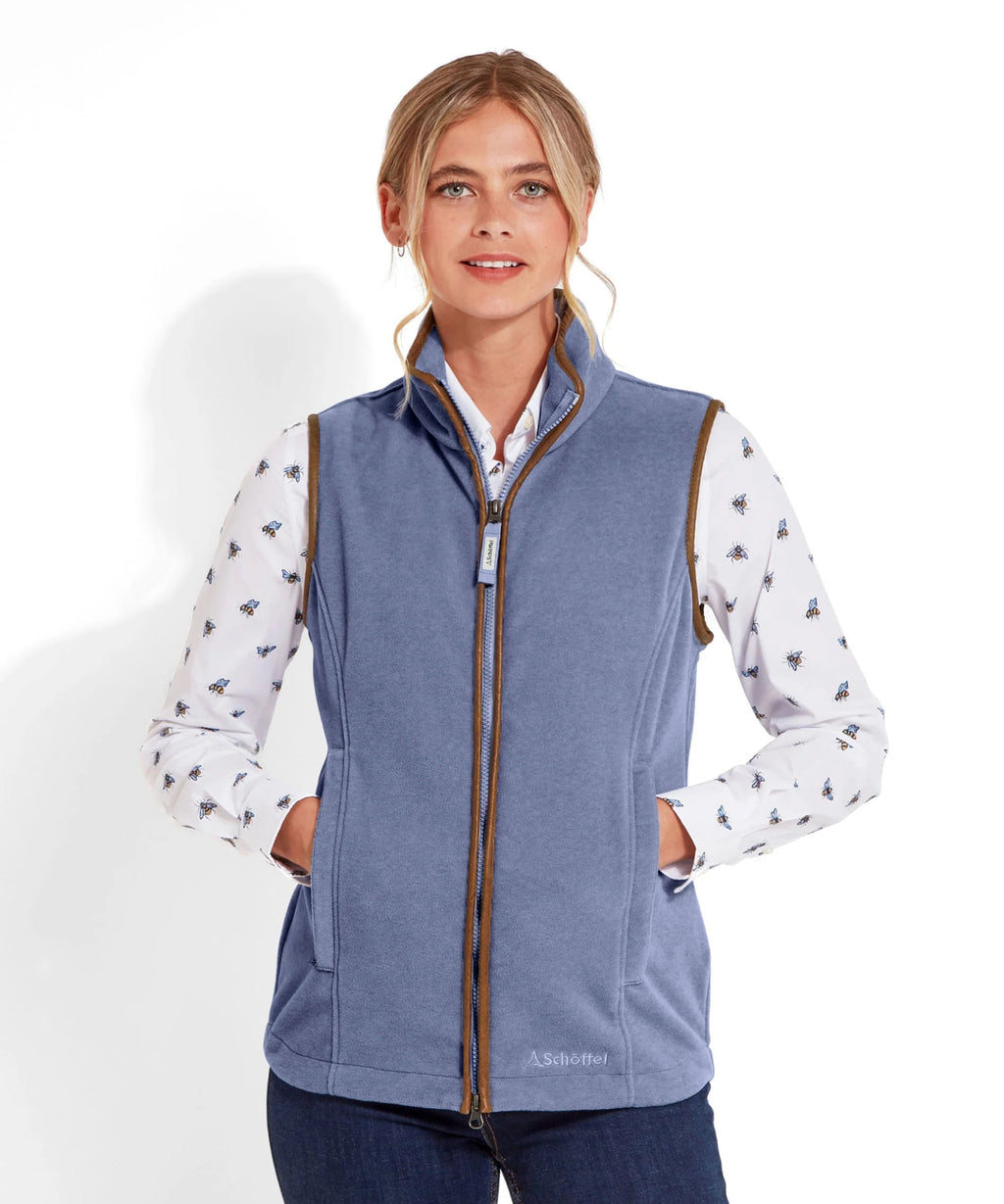 Schoffel Lyndon Fleece Gilet - Stone Blue