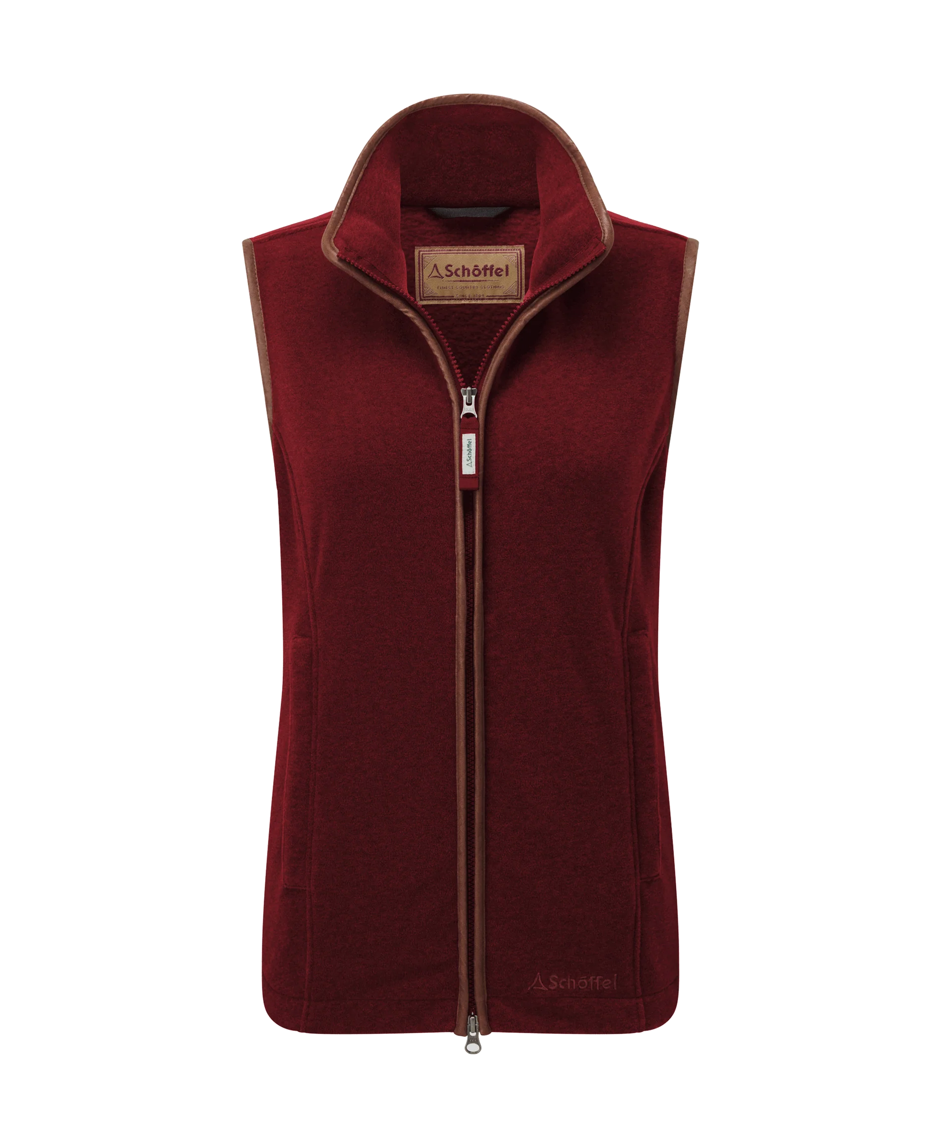 Schoffel Lyndon Fleece Gilet - Claret
