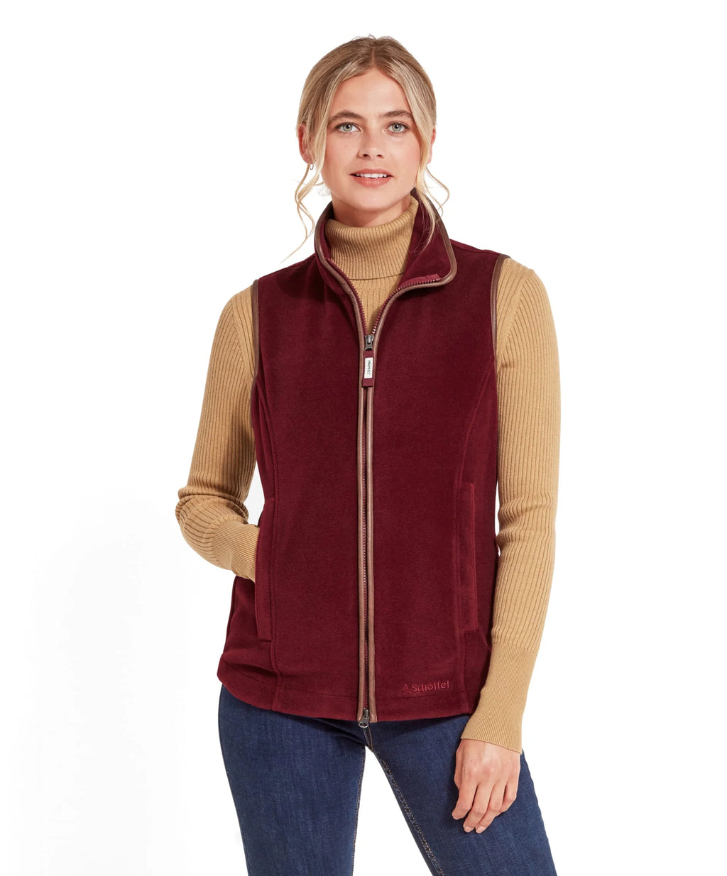 Schoffel Lyndon Fleece Gilet - Claret