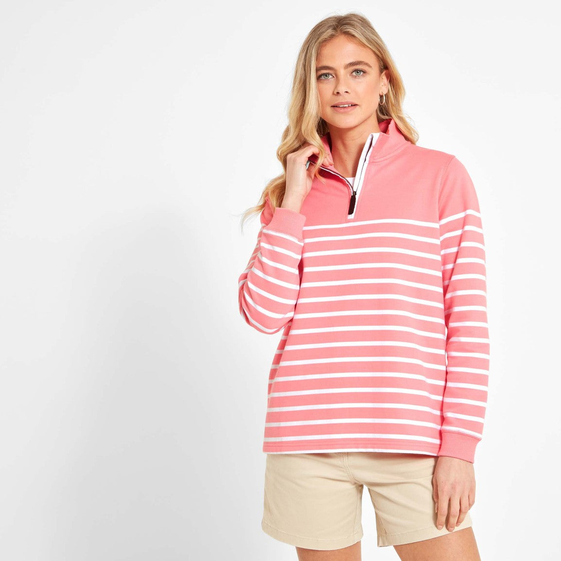 Schoffel Ladies Hope Cove Sweatshirt - Flamingo