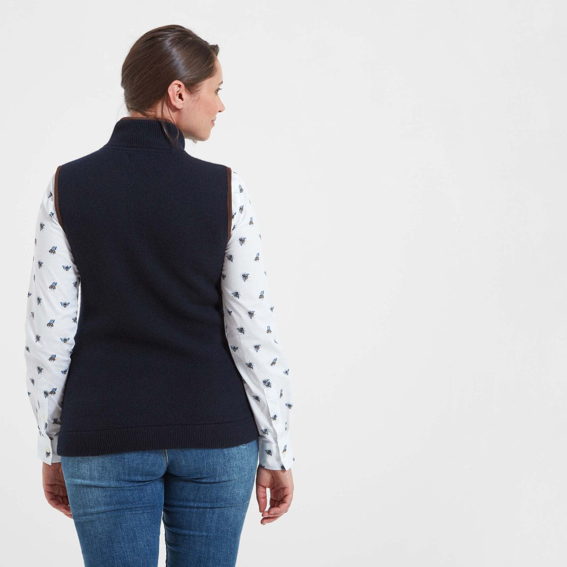 Schoffel Ladies Orkney Merino Gilet - Navy