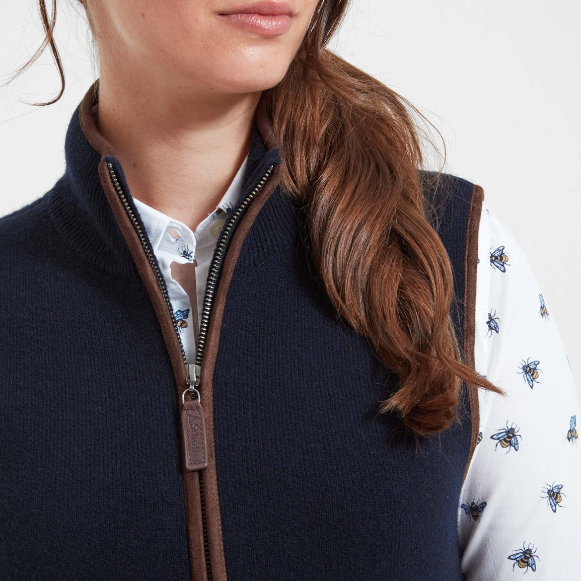 Schoffel Ladies Orkney Merino Gilet - Navy