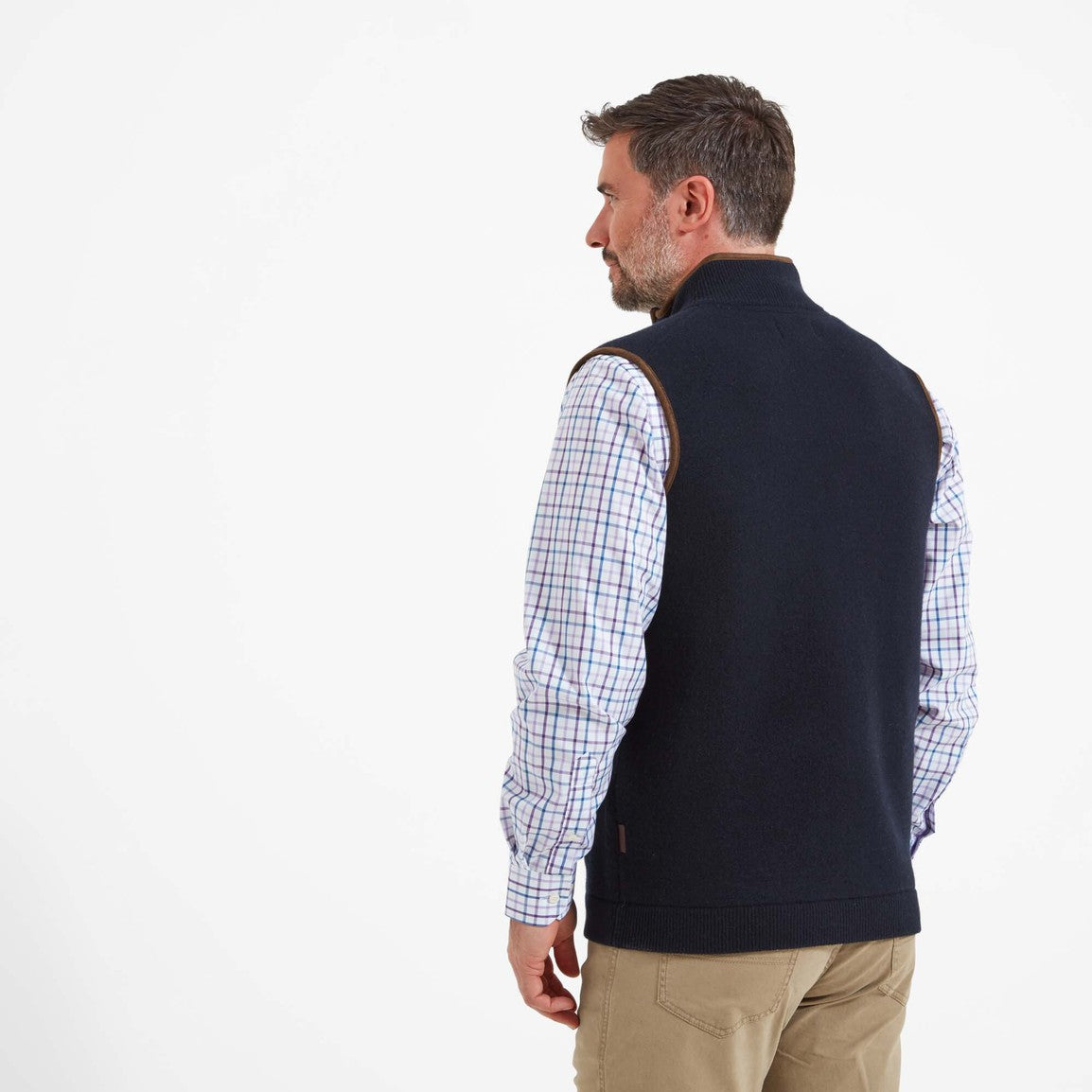 Schoffel Mens Orkney Merino Gilet - Navy