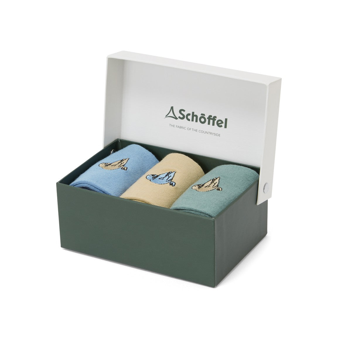 Schoffel Ladies Bamboo Sock (Box of 3) - Duck Print