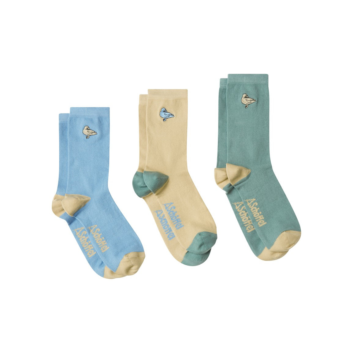 Schoffel Ladies Bamboo Sock (Box of 3) - Duck Print