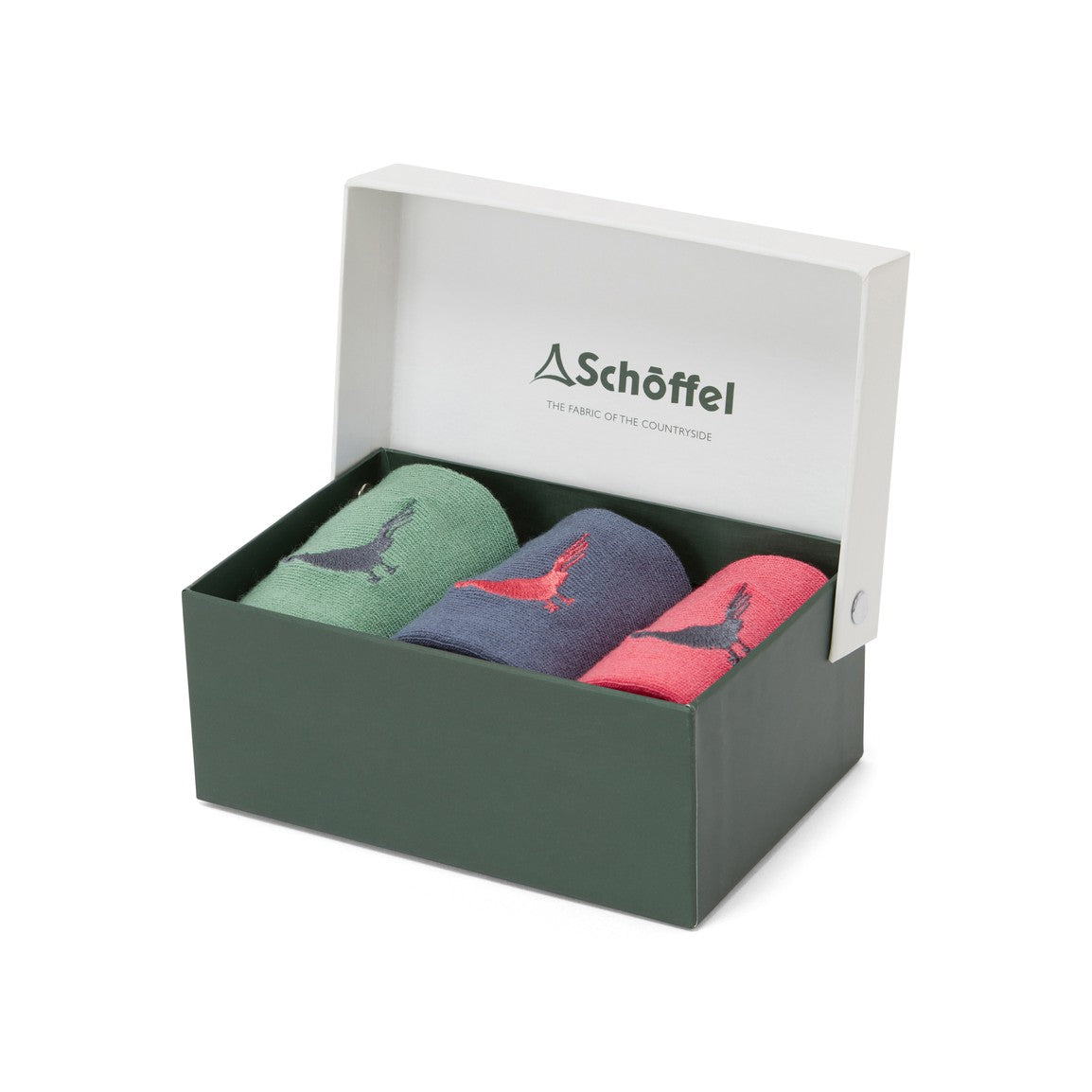 Schoffel Ladies Bamboo Sock (Box of 3) - Slate Pheasant