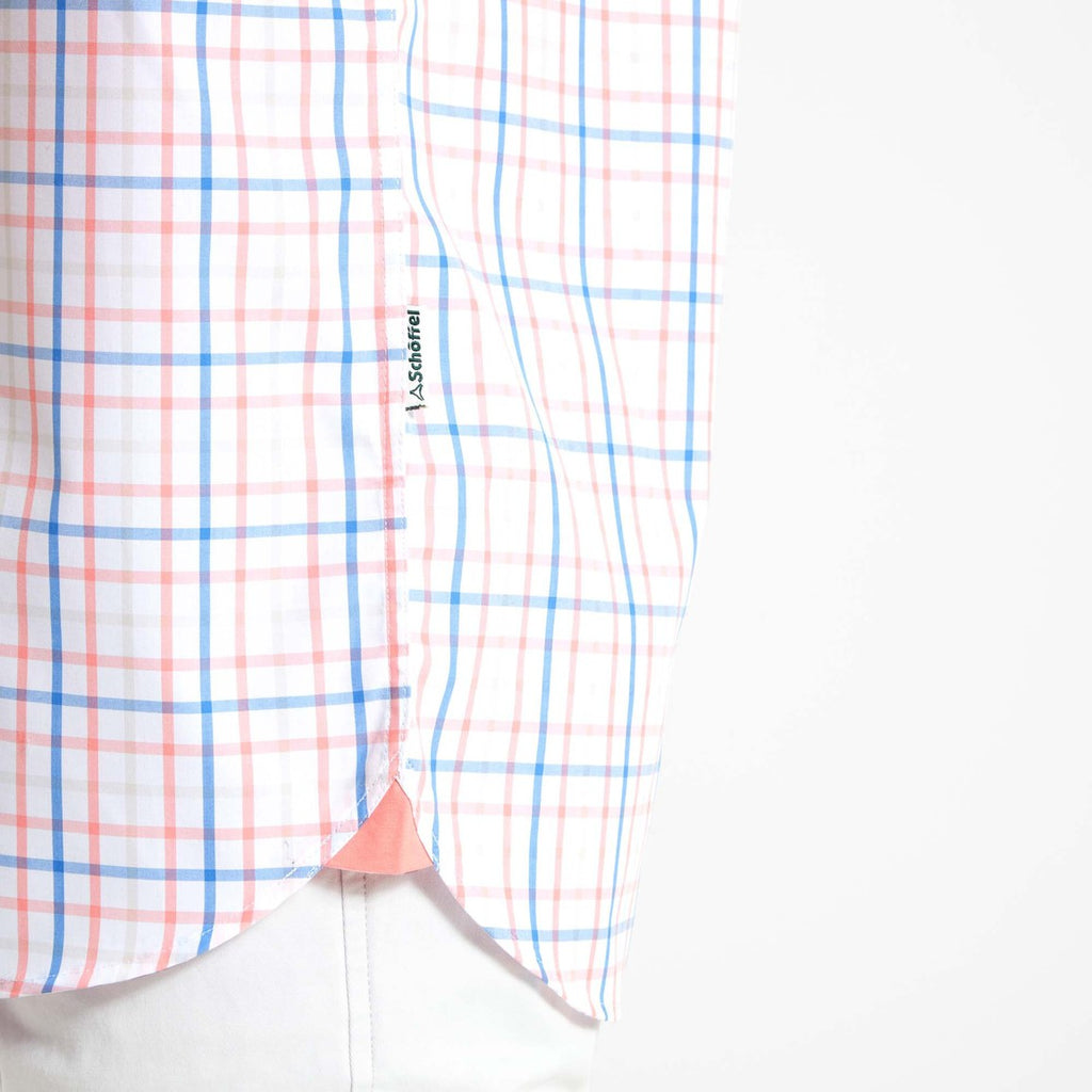 Schoffel Mens Holkham Classic Shirt - Flamingo/Cloud/Blue