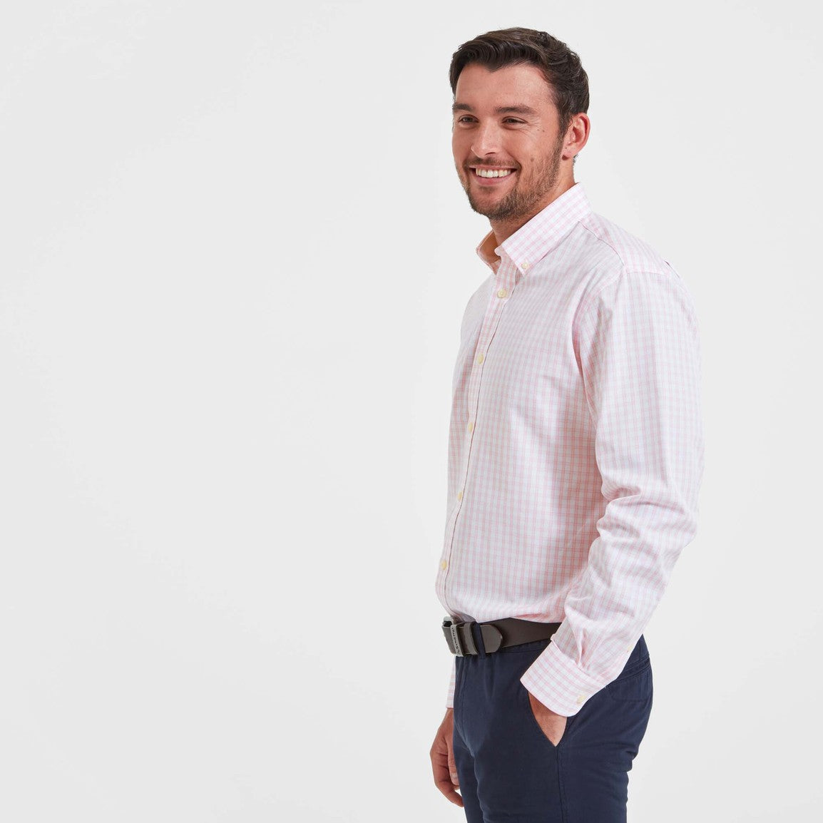 Schoffel Mens Harlyn Tailored Shirt - Pink Check