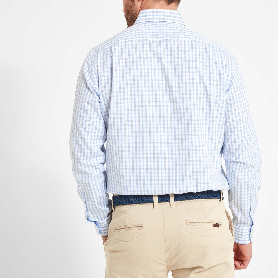 Schoffel Mens Harlyn Tailored Shirt - Blue Check