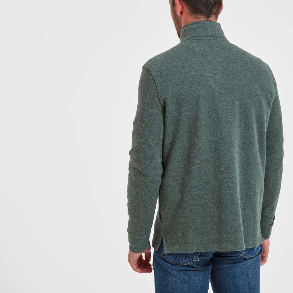 Schoffel Mens Kingsbridge Cotton French 1/4 Zip - Country Green