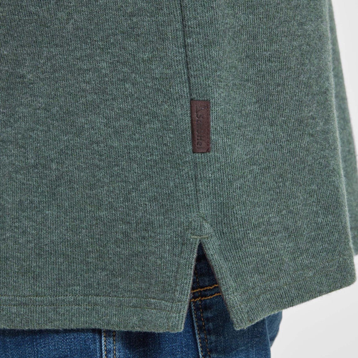 Schoffel Mens Kingsbridge Cotton French 1/4 Zip - Country Green