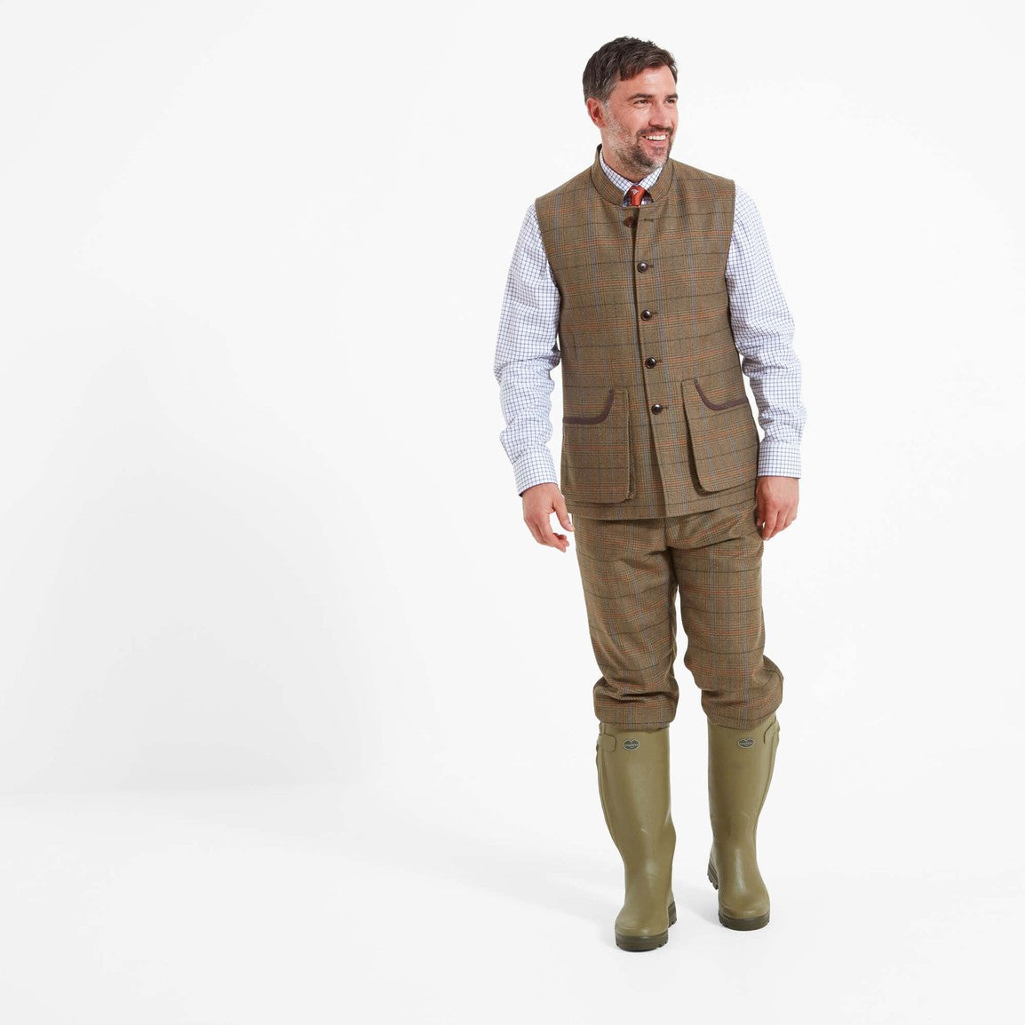 Schoffel Mens Holcot Tweed Waistcoat - Arron Tweed
