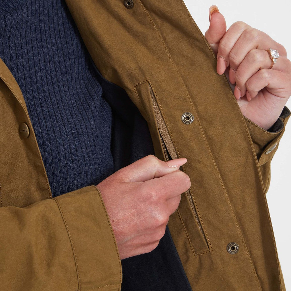 Schoffel Ladies Pilton Wax Jacket - Bracken