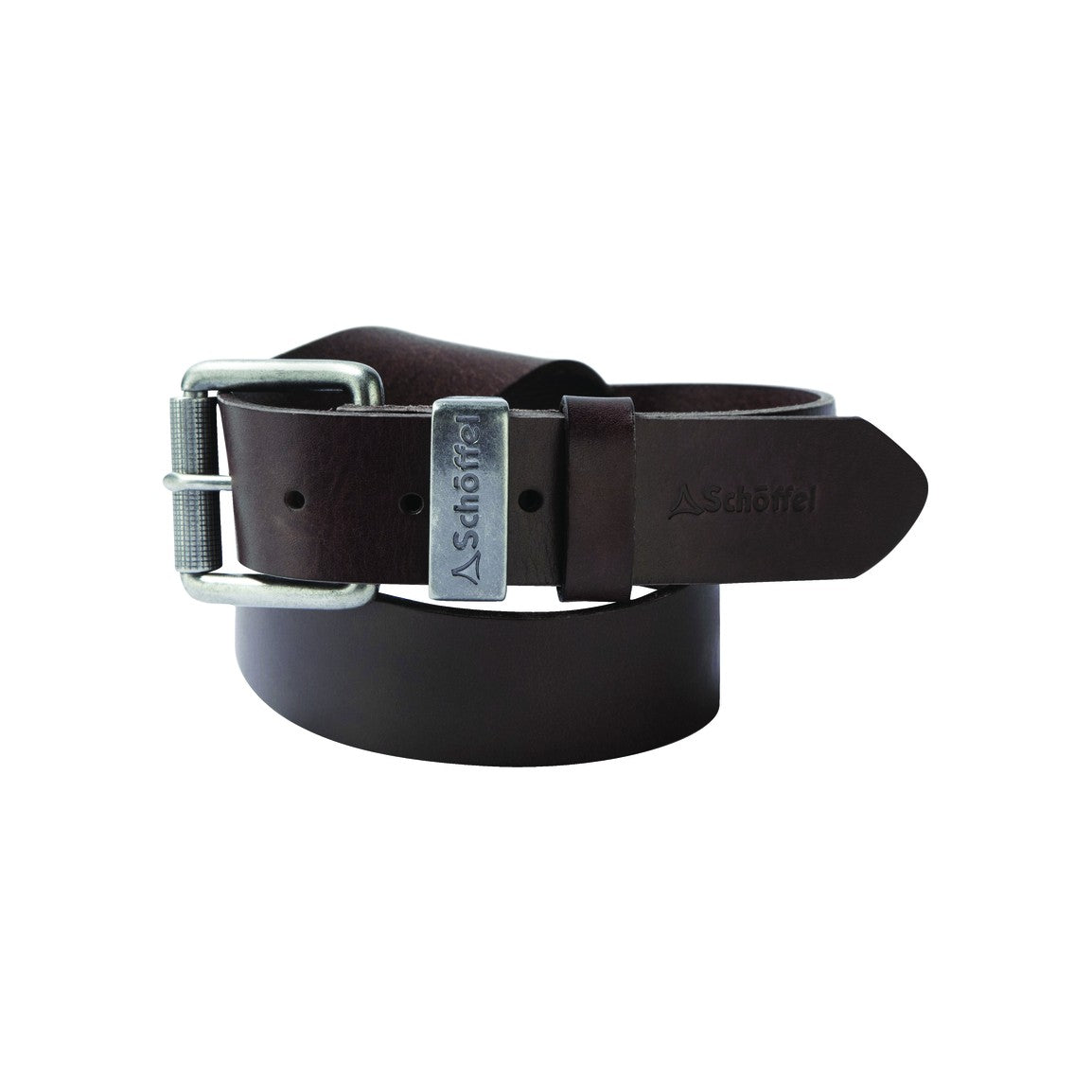 Schoffel Mens Leather Belt - Dark Brown
