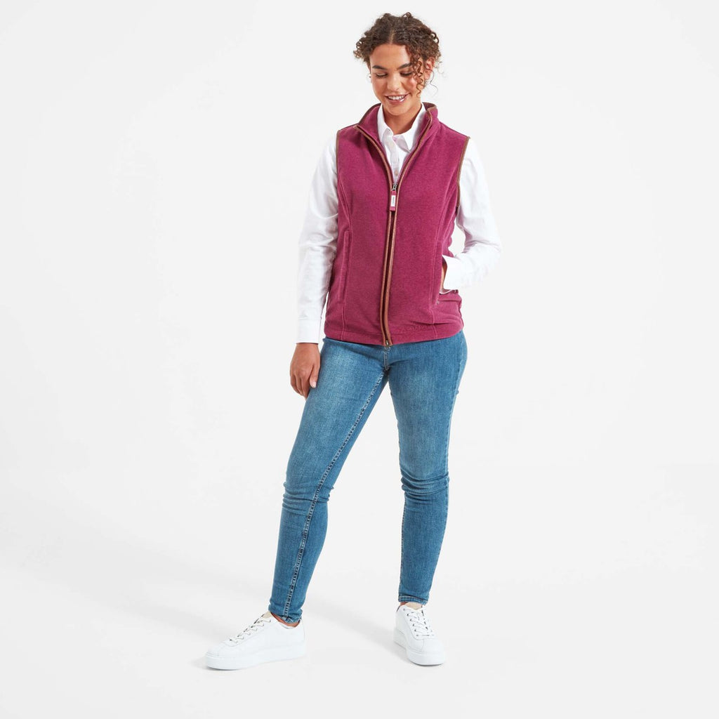Schoffel Lyndon Fleece Gilet - Mulberry