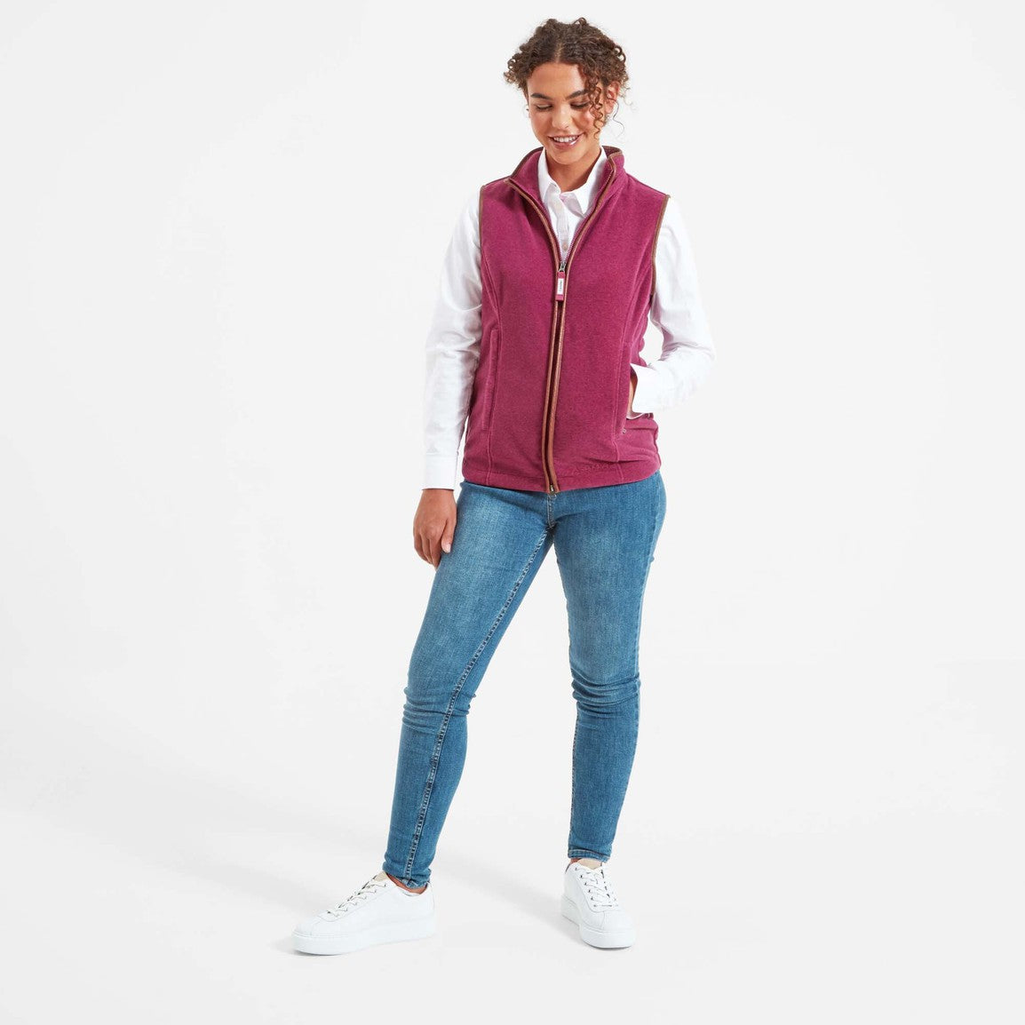 Schoffel Lyndon Fleece Gilet - Mulberry
