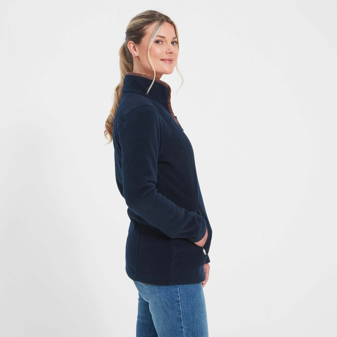 Schoffel Ladies Tilton 1/4 Zip Fleece - Navy